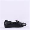 Wonders Grace Hidden Wedge Link Loafer - Black Leather